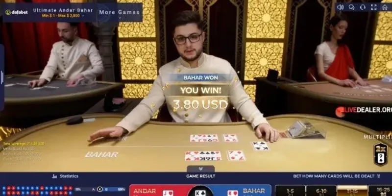 Cách chơi Andar Bahar – Mẹo đặt cược dễ thắng 3 Tìm hiểu tỷ lệ thưởng các kiểu cược trong Andar Bahar